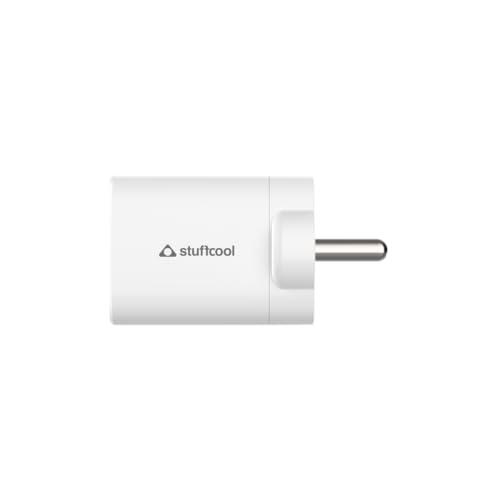 Stuffcool Nuevo PD20W Made in India Smallest Wall Charger Charges iPhones 50% in 30 Mins Perfect for Latest iPhone 15,14,13,12 (Nuevo White)