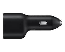 Samsung Original Car Charger Duo (40W, Black), USB