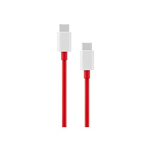 OnePlus Warp Charge Type-C To Type-C Cable 100Cm, Compatible With Smartphone, Red,White