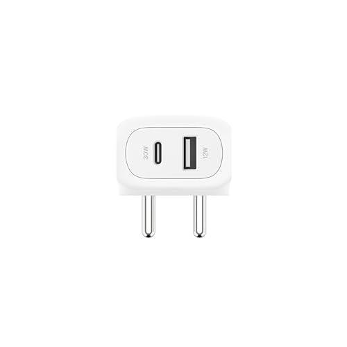 Belkin BoostCharge 42W Dual Port Wall Charger, USB-C + USB-A Charger Fast Charging for iPhone 16, 16 Plus, 16 Pro, 16 Pro Max, iPhone 15, Galaxy S24, Plus, Ultra, iPad, Pixel, AirPods & More - White