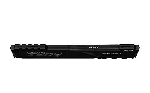 Kingston Fury Beast 16GB 3200MHz DDR4 CL16 Desktop Memory Single Stick KF432C16BB/16, Black