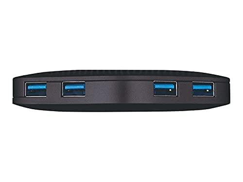 TP-Link UH400 USB 3.0 4-Port Portable Data Hub for Mac, iMac, MacBook Pro Air, Ultrabooks, Tablet, Laptop and Any PC, Windows, Mac OS X and Linux Systems- Black