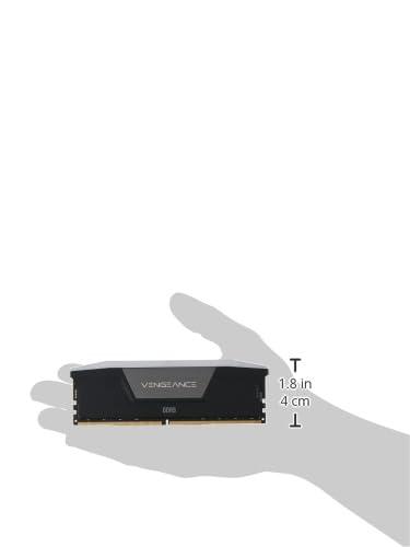 VENGEANCE® RGB 64GB (2x32GB) DDR5 DRAM 5200MT/s CL40 Memory Kit — Black