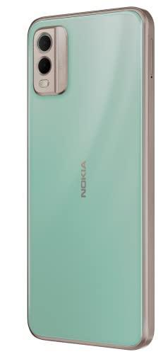 Nokia C32 with 50MP Dual Rear AI Camera | Toughened Glass Back | 4GB RAM, 128GB Storage | Upto 7GB RAM with RAM Extension | 5000 mAh Battery | 1 Year Replacement Warranty | Android 13 | Breezy Mint - Triveni World