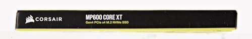 Corsair MP600 CORE XT 4TB PCIe Gen4 x4 NVMe M.2 SSD – High-Density QLC NAND – M.2 2280 – DirectStorage Compatible - Up to 5,000MB/sec – Great for PCIe 4.0 Notebooks and Desktops – Black