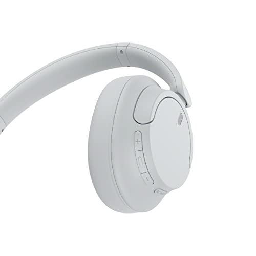 Sony WH-CH720N, Wireless Over-Ear Active Noise Cancellation Headphones with Mic, up to 35 Hours Playtime, Multi-Point Connection, App Support, AUX & Voice Assistant Support for Mobile Phones (White) - Triveni World