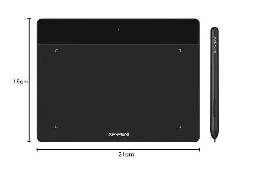 XPPen Deco Fun S 6x4 Inches Graphic Tablet, 8192 Pressure Levels, Battery-Free Stylus, Compact & Lightweight, Ideal for Online Teaching & Presentations, Supports Windows/Mac/Linux/Android - Black