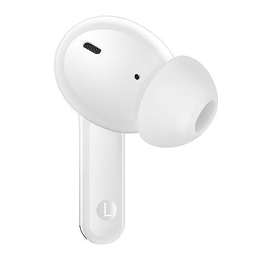 realme TechLife Buds T100 Bluetooth Truly Wireless in Ear Earbuds with mic, AI ENC for Calls, Google Fast Pair, 28 Hours Total Playback with Fast Charging and Low Latency Gaming Mode (White) - Triveni World