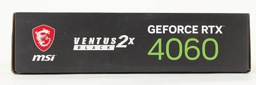 MSI Geforce RTX 4060 Ventus 2X Black 8G Oc 8Gb Gddr6 128-Bit Gaming Graphic Card, pci_e