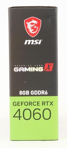 MSI Geforce RTX 4060 Gaming X 8G Gaming Graphic Card - Nvidia Geforce RTX 4060 Gpu, 8Gb Gddr6 128-Bit, 17 Gbps, Pci Express 4 nterface, Upto 2595 Mhz, Torx Fan 5.0, Pci_E