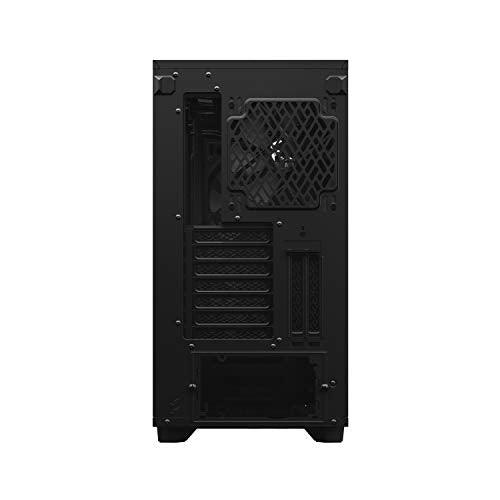 Fractal Design Define 7 Dark Tempered Glass E-ATX Mid-Tower Gaming Cabinet Case with Three Pre-Installed Dynamic X2 GP-14 Fans and Anodized Aluminum Front Panel (FD-C-DEF7A-03), Black