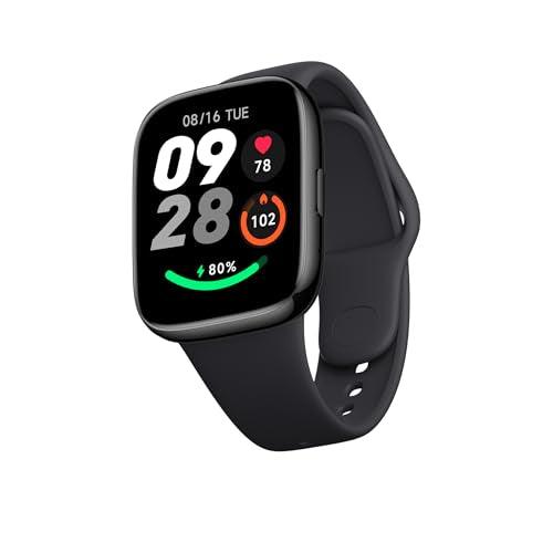 Redmi Watch 3 Active BT Calling 1.83" Screen, Premium Metallic Finish, 200+ Watch Faces,12 Days of Battery Life, 5ATM Rating,100+ Sports Modes,SpO2,Heart Rate and Period Cycle Monitoring Black