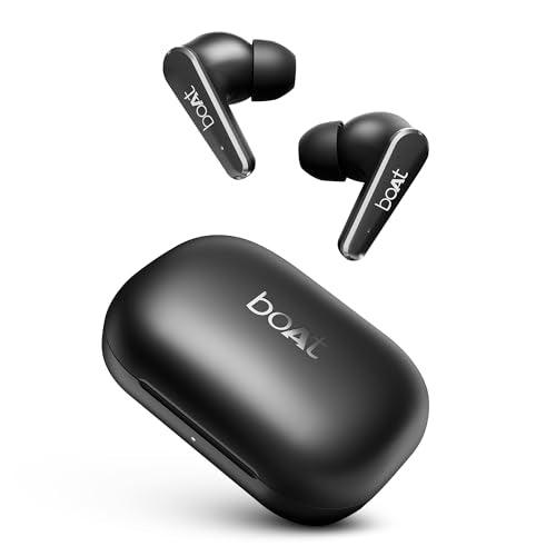 boAt Newly Launched Airdopes 280 ANC TWS in-Ear Earbuds with 32dB ANC, Ambient Mode, 60hrs Playback, 13mm Drivers, 4 Mics with ENx™, in-Ear Detection, IWP™ Tech, ASAP™ Charge & IPX5(Active Black)