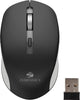 ZEBRONICS ZEB-JAGUAR Wireless Mouse, 2.4GHz with USB Nano Receiver, High Precision Optical Tracking, 4 Buttons, Plug & Play, Ambidextrous, for PC/Mac/Laptop (Black+Grey)