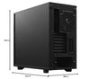 Fractal Design Define 7 Black Solid E-ATX Mid-Tower Gaming Cabinet Case with Three Pre-Installed Dynamic X2 GP-14 Fans and Anodized Aluminum Front Panel (FD-C-DEF7A-01)