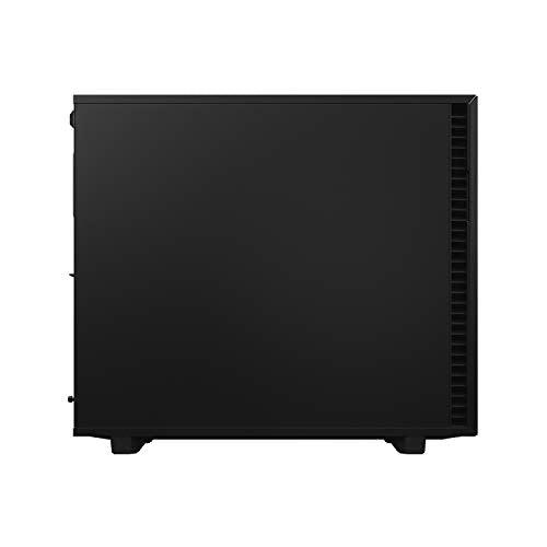 Fractal Design Define 7 Black Solid E-ATX Mid-Tower Gaming Cabinet Case with Three Pre-Installed Dynamic X2 GP-14 Fans and Anodized Aluminum Front Panel (FD-C-DEF7A-01)