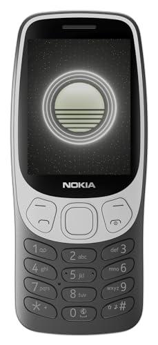 Nokia 3210 4G | All-new Classic Keypad Phone with Dual SIM, YouTube, Scan & Pay UPI, Rear Camera, Wireless FM Radio, MP3 Player, Bluetooth & USB Type C | Grunge Black