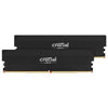 Crucial Pro DDR5 RAM 32GB Kit (2x16GB) CL36 6000MHz, Overclocking Desktop Gaming Memory, Intel XMP 3.0 & AMD Expo Compatible – Black CP2K16G60C36U5B