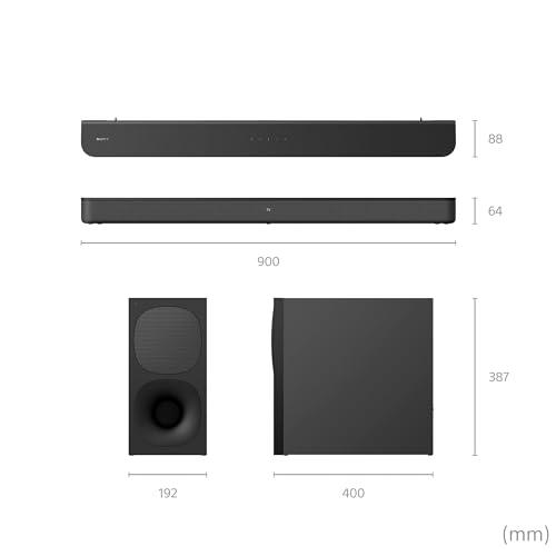 Sony HT-S400 2.1ch soundbar with Powerful Wireless subwoofer, S-Force PRO Front Surround Sound and Dolby Digital (330W, Wireless Connectivity, Bluetooth)