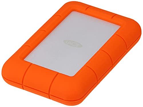 LaCie Rugged Mini 4TB External HDD | Orange - USB 3.0 Drop Shock Dust Rain Resistant | Compatible with Windows and Mac | Portable Hard Drive (LAC9000633)