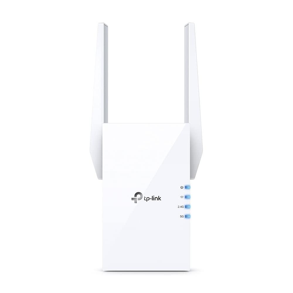 TP-Link AX1800 Dual Band Wi-Fi 6 Range Extender, Broadband/WiFi Extender, Wireless Booster/Hotspot with 1 Gigabit Port & 2 External Antennas, Built-in Access Point Mode, (RE605X)