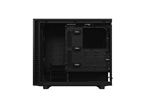 Fractal Design Define 7 Black Solid E-ATX Mid-Tower Gaming Cabinet Case with Three Pre-Installed Dynamic X2 GP-14 Fans and Anodized Aluminum Front Panel (FD-C-DEF7A-01)