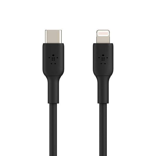 Belkin Apple Certified PVC Lightning to USB-C Charge and Sync Cable, 3.3 Feet / 1 Meters, Black