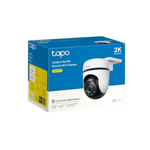 Tapo TP-Link 2K 3MP 1296P Outdoor Pan/Tilt Security Wi-Fi Camera, IP65 Weatherproof, Motion Detection, 360 C510W