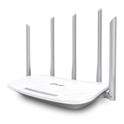 TP-Link Archer C60 AC1350 Dual Band Wireless, Wi-Fi Speed Up to 867 Mbps/5 GHz + 450 Mbps/2.4 GHz, Supports Parental Control, Guest WiFi, MU-MIMO Router, Qualcomm Chipset- White