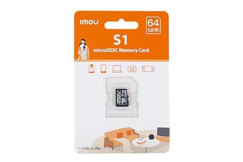 Imou MicroSDXC Memory Card 64 GB, Up to 95/25 MB/sec, Class 10-U1, UHS-I, Micro SD Card for Phone, Camcorder, Switch, Tablet