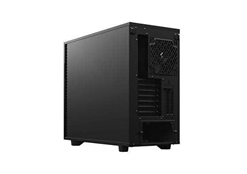 Fractal Design Define 7 Black Solid E-ATX Mid-Tower Gaming Cabinet Case with Three Pre-Installed Dynamic X2 GP-14 Fans and Anodized Aluminum Front Panel (FD-C-DEF7A-01)