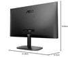 AOC 24B2XH 60.45 cm (23.8") LED 1920 x 1080 Pixels (Full HD) Ultra Slim Monitor which is 3 Sided Frameless with IPS Panel HDMI/VGA Port, Full HD, Free Sync, 8 ms Response Time, 75Hz Refresh Rate,Black