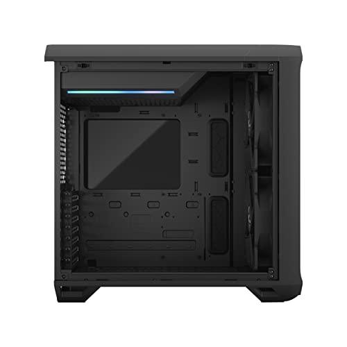 Fractal Design Torrent Compact Black Tempered Glass TG Dark Tint Window High-Airflow Mid Tower Computer Case/Cabinet/Chassis - FD-C-TOR1C-01