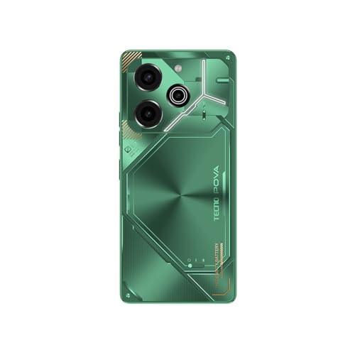 TECNO POVA 6 PRO 5G (16GB*+256GB) | 108MP Camera + 32MP Selfie Camera | 120Hz Dot-in AMOLED Display | Dual Speakers with Dolby Atmos | 6000mAh & 70W Charger | Arc Interface | Comet Green - Triveni World