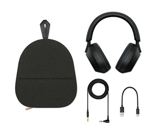 Sony WH-1000XM5 Wireless The Best Active Noise Cancelling Headphones, 8 Mics for Clear Calling, Battery- 40Hrs(w/o NC), 30Hrs(with NC), 3Min Quick Charge=3Hrs Playback, Multi Point Connectivity -Black - Triveni World