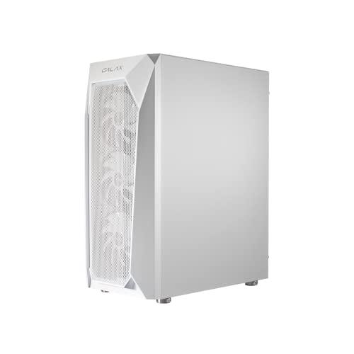 GALAX PC Case Revolution-05 (REV-05W) White Gaming Cabinet | Supports ATX, M-ATX, ITX | 4 RGB Cooling Fans | Mesh Panel | Spacious Interior | Tempered Glass