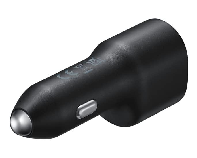 Samsung Original Car Charger Duo (40W, Black), USB