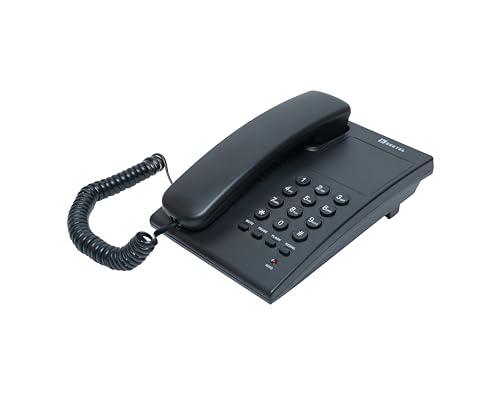 Beetel G10 Newly Launched, Corded Landline, Ringer LED Indication, Desk and wall Mountable, 3 step Ringer Volume Control, Tone/Puls/Flash/Pause/Redial, TEC Certified (G10 Black)