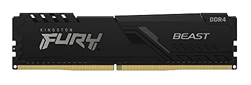 Kingston Fury Beast 16GB 3200MHz DDR4 CL16 Desktop Memory Single Stick KF432C16BB/16, Black