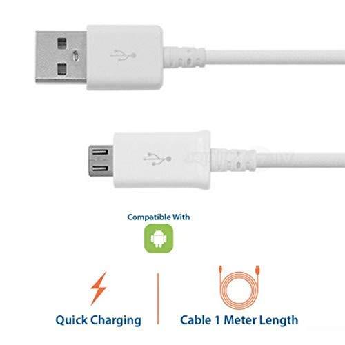 MYVN Fast Charging USB-A to USB 2.0 Micro B Cable (1 Metre) Compatible for All VIVO Phones and Android Phones with Qualcomm Quick Charge 2.0 Technology - Only Cable (White)