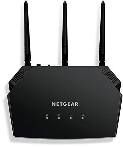 Netgear R6850 AC2000 Mbps, WiFi USB Dual Band Gigabit Wall Mount Router (Black)