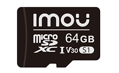 Imou MicroSDXC Memory Card 64 GB, Up to 95/25 MB/sec, Class 10-U1, UHS-I, Micro SD Card for Phone, Camcorder, Switch, Tablet