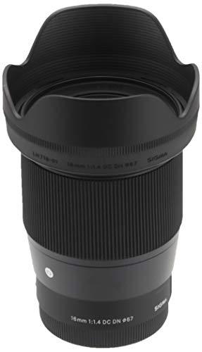 Sigma 16mm F/1.4 DC DN Contemporary Lens for Sony E Mount Mirrorless Cameras (APS- C Format, Black)