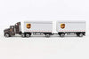 Daron Ups Die Cast Tractor with 2 Trailers, White, Kid