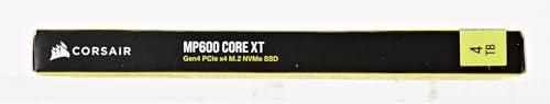 Corsair MP600 CORE XT 4TB PCIe Gen4 x4 NVMe M.2 SSD – High-Density QLC NAND – M.2 2280 – DirectStorage Compatible - Up to 5,000MB/sec – Great for PCIe 4.0 Notebooks and Desktops – Black