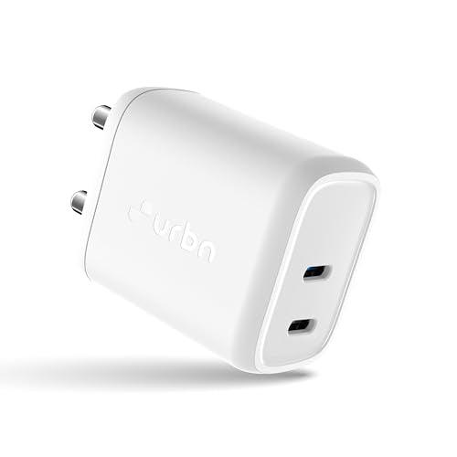 URBN 35W USB C Samsung Gan Charger|2X Faster Charging|Dual Power Delivery (Pd) Adapter|Made in India|Samsung Galaxy S22/S21/S20/Ultra/Note/M-Series|for iPhone 15,Oneplus,Pixel,Mi Redmi&More