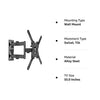 Model-S4 6 Way Swivel Tilt Wall Mount 32-60-inch Full Motion Cantilever for LED,LCD and Plasma TV's