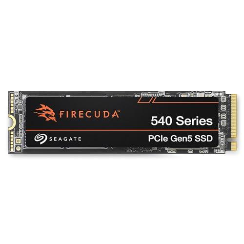 Seagate FireCuda 540 SSD 1TB Internal Solid State Drive - M.2 2280 PCIe Gen5, speeds up to 10,000MB/s and 2000TB TBW, with Rescue Services (ZP1000GM3A004)