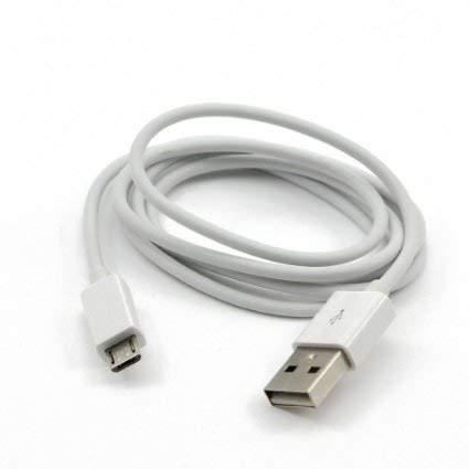 MYVN Fast Charging USB-A to USB 2.0 Micro B Cable (1 Metre) Compatible for All VIVO Phones and Android Phones with Qualcomm Quick Charge 2.0 Technology - Only Cable (White)