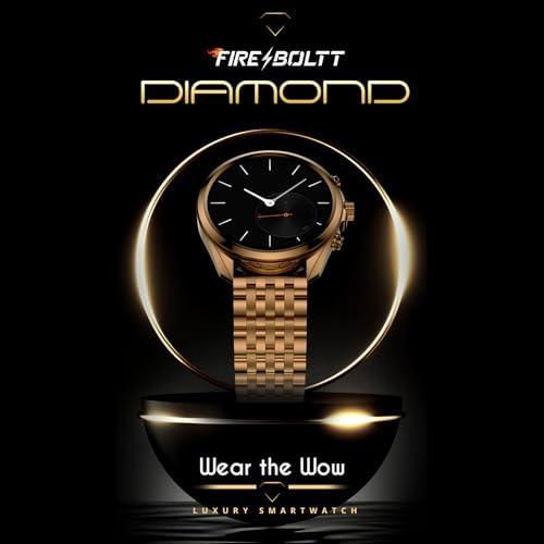 Fire-Boltt Diamond Luxury Stainless Steel Smart Watch with 1.43” AMOLED Screen, 466 * 466 px Resolution, 750 NITS Brightness, Bluetooth Calling, 300 Sports Mode, IP67 Rating - Triveni World